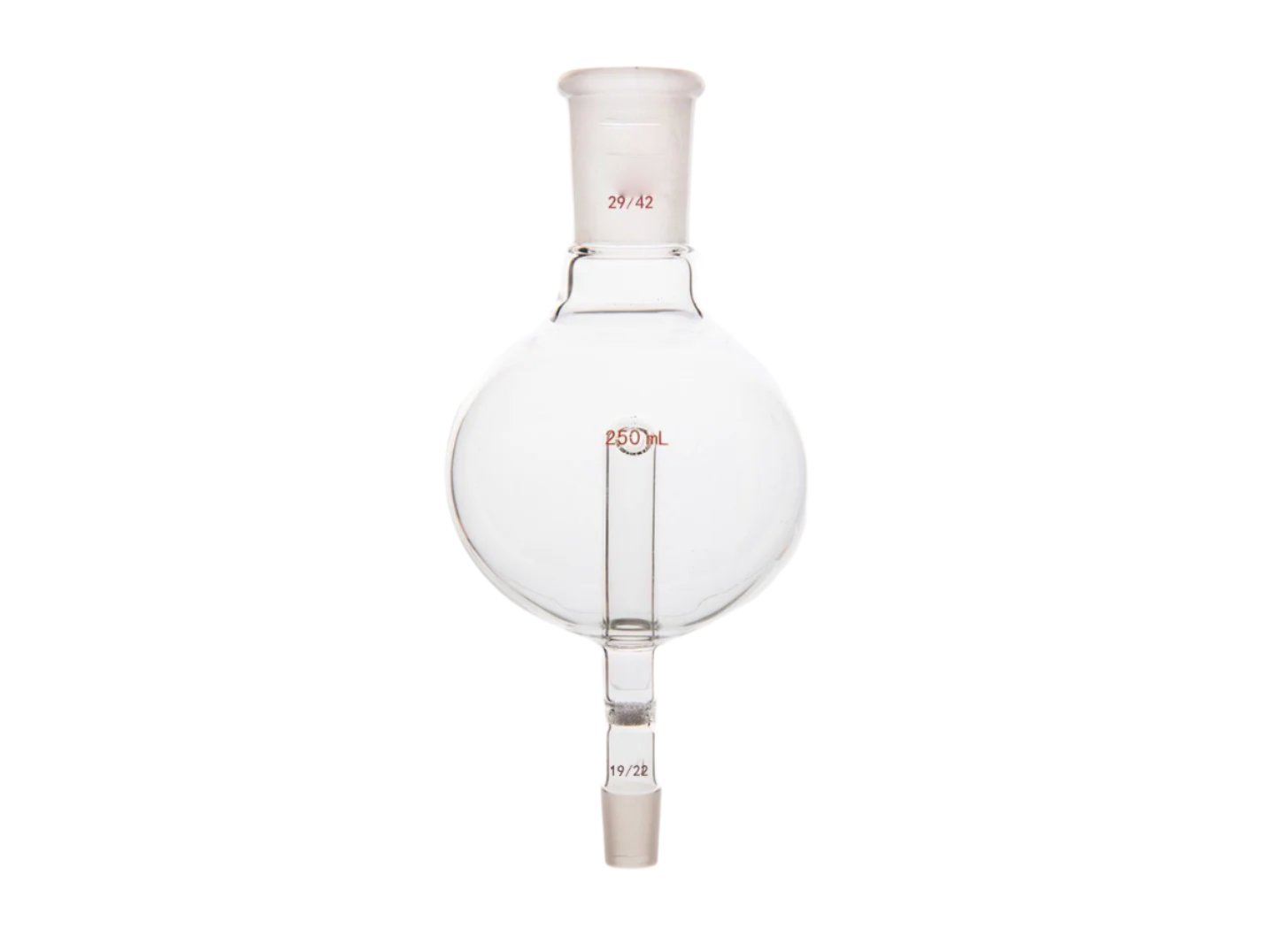 MSE PRO Splash-Proof Balls, with Sandpaper, Upper Mouth: 29/42, Lower Mouth: 19/22, 250mL - MSE Supplies LLC