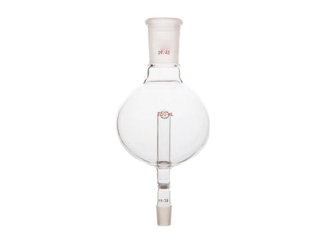 MSE PRO Splash-Proof Balls, with Sandpaper, Upper Mouth: 29/42, Lower Mouth: 19/22, 250mL - MSE Supplies LLC