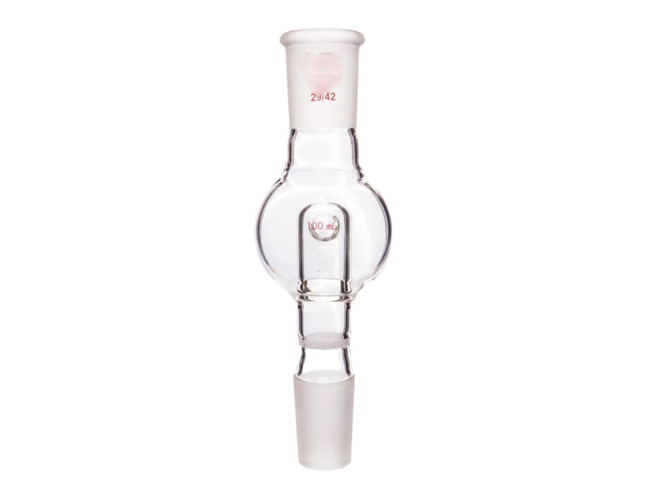 MSE PRO Splash-Proof Balls, with Sandpaper, Upper Mouth: 29/42, Lower Mouth: 29/42, 100mL - MSE Supplies LLC