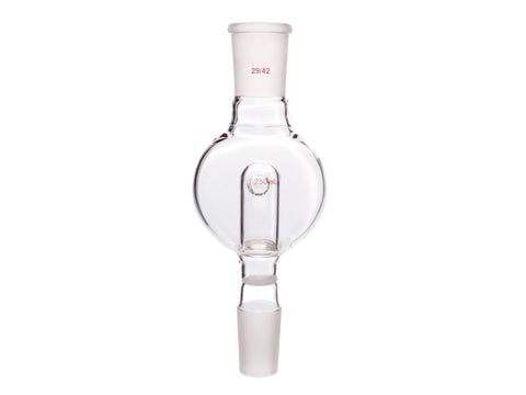 MSE PRO Splash-Proof Balls, with Sandpaper, Upper Mouth: 29/42, Lower Mouth: 29/42, 250mL - MSE Supplies LLC