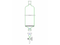 MSE PRO Split 35/20 Ball Bowl Connection, with Sand Plate Chromatography Column, φ60mm, Effective Length 305mm, Gate Aperture: 4mm, 24/40