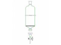 MSE PRO Split 35/20 Ball Bowl Connection, with Sand Plate Chromatography Column, φ60mm, Effective Length 457mm, Gate Aperture: 4mm, 24/40