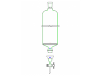 MSE PRO Split 35/20 Ball Bowl Connection, with Sand Plate Chromatography Column, φ60mm, Effective Length 610mm, Gate Aperture: 4mm, 24/40