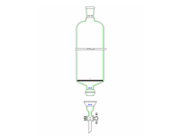 MSE PRO Split 35/20 Ball Bowl Connection, with Sand Plate Chromatography Column, φ80mm, Effective Length 203mm, Gate Aperture: 4mm, 24/40