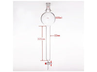 MSE PRO Storage Ball Chromatography Column with Ears, 24/40, φ32mm, Effective Length 305mm, Storage Ball: 500mL - MSE Supplies LLC