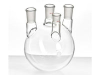 MSE PRO Straight Four-Mouth Round Bottom Ball Bottle, Main Mouth: 24/40, Side Mouth: 24/40, Front Mouth: 19/22, 2000mL