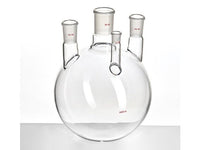 MSE PRO Straight Four-Mouth Round Bottom Ball Bottle, Main Mouth: 34/45, Side Mouth: 24/40, Front Mouth: 14/20, 3000mL