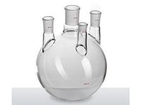 MSE PRO Straight Four-Mouth Round Bottom Ball Bottle, Main Mouth: 34/45, Side Mouth: 24/40, Front Mouth: 19/22, 3000mL
