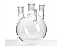 MSE PRO Straight Four-Mouth Round Bottom Ball Bottle, Main Mouth: 34/45, Side Mouth: 29/42, Front Mouth: 14/20, 3000mL