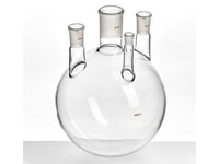 MSE PRO Straight Four-Mouth Round Bottom Ball Bottle, Main Mouth: 40/50, Side Mouth: 24/40, Front Mouth: 14/20, 5000mL