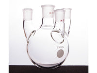 MSE PRO Straight Four-Mouth Round Bottom Ball Bottle, Middle Grinding Mouth: 19/22, Side Grinding Mouth: 14/20, 250mL