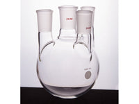 MSE PRO Straight Four-Mouth Round Bottom Ball Bottle, Middle Grinding Mouth: 24/40, Side Grinding Mouth: 24/40, 1000mL