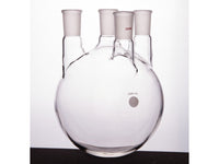 MSE PRO Straight Four-Mouth Round Bottom Ball Bottle, Middle Grinding Mouth: 24/40, Side Grinding Mouth: 24/40, 2000mL