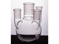 MSE PRO Straight Four-Mouth Round Bottom Ball Bottle, Middle Grinding Mouth: 45/50, Side Grinding Mouth: 29/42, 1000mL