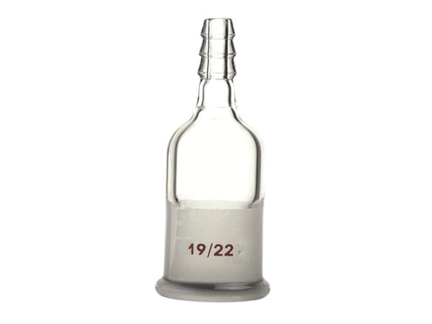 MSE PRO Straight Suction Joint, Internal Grinding Mouth: 19/22, φ8 Small Nozzle Interface - MSE Supplies LLC