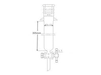 MSE PRO Strengthened Port, with Ears, Chromatography Column, φ26mm, Effective Length 305mm, Aperture of the Gate: 2mm, 19/22