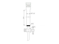 MSE PRO Strengthened Port, with Sand Plate Chromatography Column, φ17mm, Effective Length 203mm, Gate Aperture: 2mm, 19/22 - MSE Supplies LLC