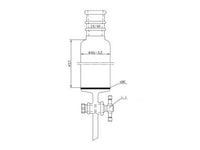 MSE PRO Strengthened Port, with Sand Plate Chromatography Column, φ46mm, Effective Length 254mm, Gate Aperture: 2mm, 24/40 (Copy)