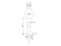 MSE PRO Strengthened Port, with Storage Ball Chromatography Column, 24/40, φ17mm, Effective Length 457mm, Storage Ball: 250mL - MSE Supplies LLC