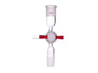 MSE PRO Suction Conversion Joint, with 2mm T-Type PTFE Valve Plug, Grinding Mouth: 19/22
