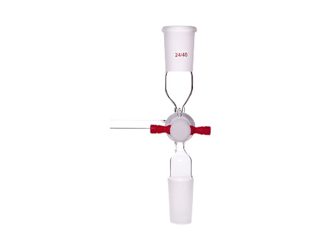 MSE PRO Suction Conversion Joint, with 2mm T-Type PTFE Valve Plug, Grinding Mouth: 29/42