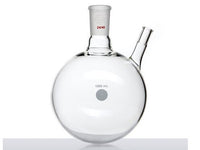 MSE PRO Thermometer Sleeve Round Bottom Flask with Rubber Cap, Capacity: 1000mL, Grinding Mouth: 24/40