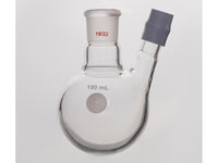MSE PRO Thermometer Sleeve Round Bottom Flask with Rubber Cap, Capacity: 100mL, Grinding Mouth: 19/22