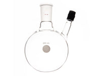 MSE PRO Thermometer Sleeve Round Bottom Flask with Rubber Cap, Capacity: 500mL, Grinding Mouth: 24/40