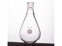 MSE PRO Thick-Walled Eggplant-Shaped Bottle for Rotary Evaporation, High Strength, Grinding Mouth: 14/20, 100mL