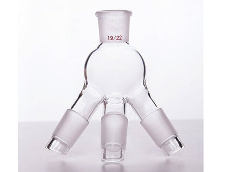 MSE PRO Three-Way Distillation Receiving Tube, Grinding Mouth: 19/22