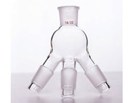 MSE PRO Three-Way Distillation Receiving Tube, Grinding Mouth: 19/22