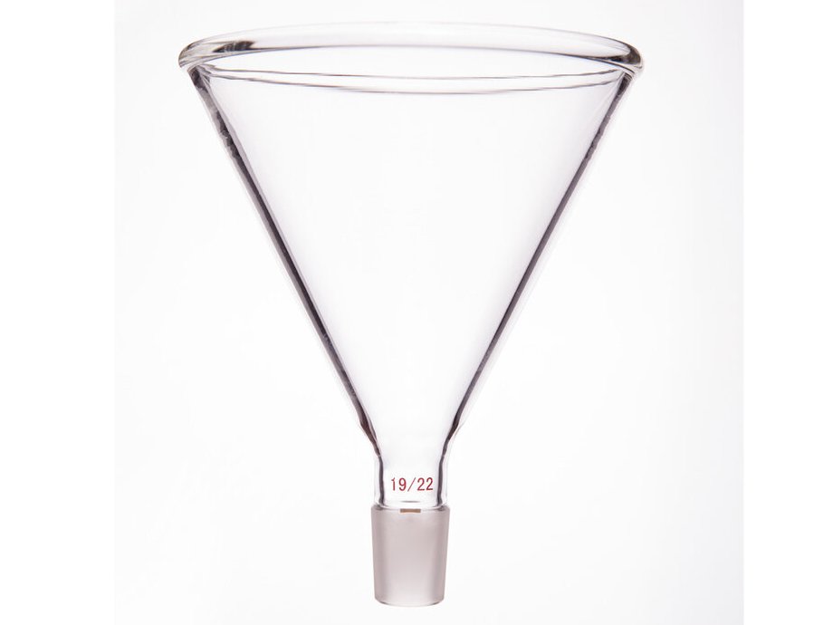 MSE PRO Triangular Funnel, Grinding Mouth 100mm, Other Grinding Mouth: 19/22
