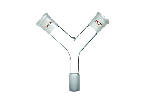 MSE PRO "Y" Type Connector, Ground Joint: 14/20 - MSE Supplies LLC