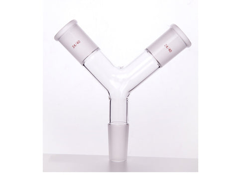 MSE PRO "Y" Type Connector, Ground Joint: 24/40 - MSE Supplies LLC