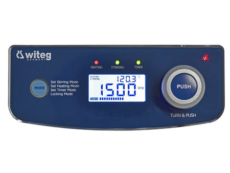 Witeg Magnetic Stirrer MS-500D, Digital, Up to 1500RPM, 200x200mm Solid Ceramic Plate