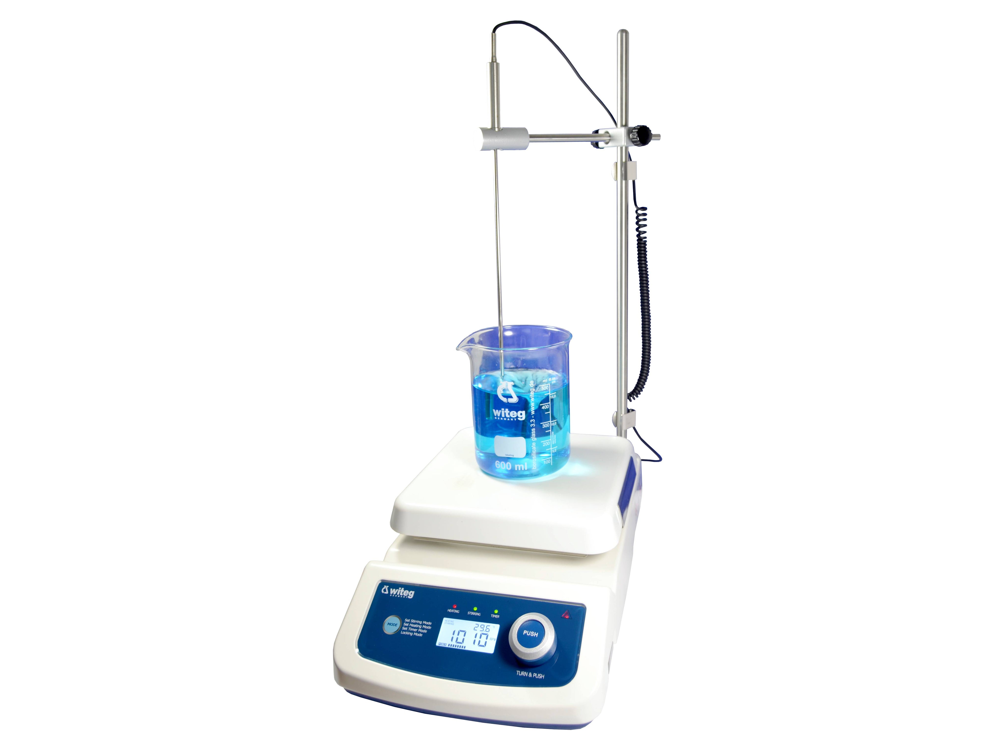 Witeg Magnetic Stirrer With Hotplate MSH-500D Digital 500°C 1500 rpm