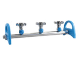 Witeg Manifold MultiVac 300-MB/600-MB 3/6 Places Stainless Steel With Spin-Lock for Stainless Steel Funnels