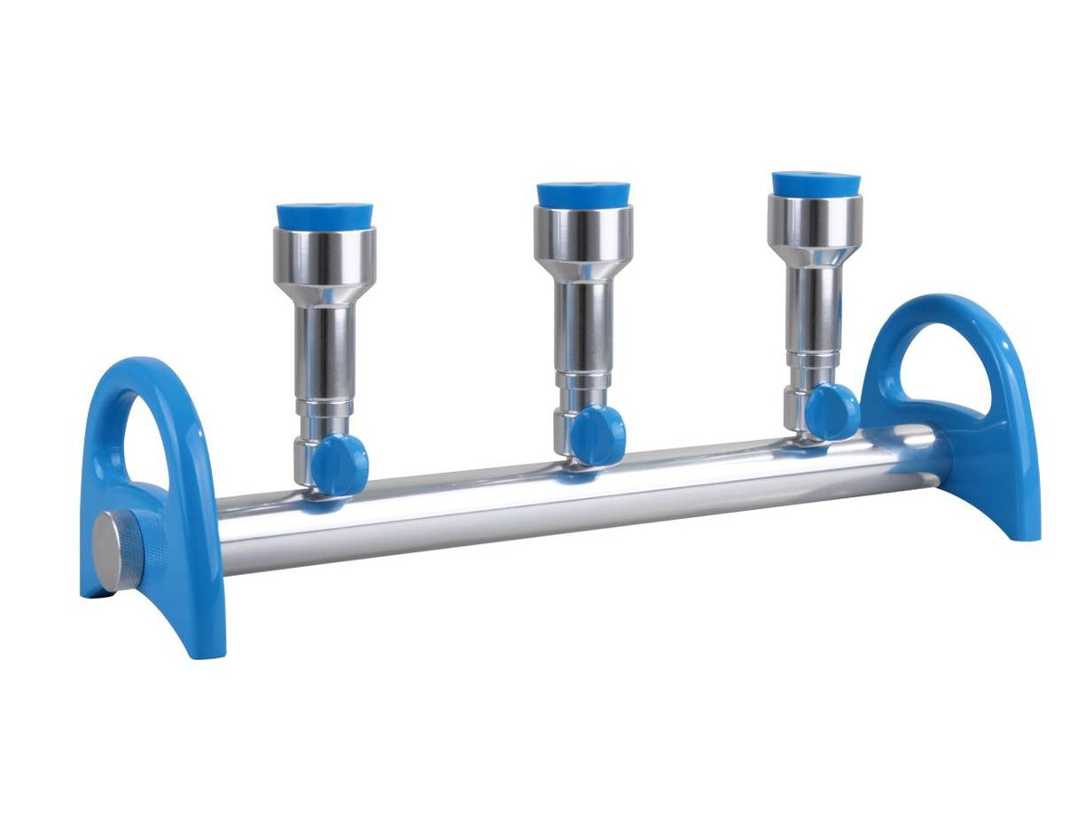 Witeg Manifold MultiVac X10-MS, With 3 or 6 Places, Aluminium With Stopper Connections