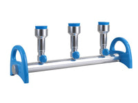 Witeg Manifold MultiVac X10-MS, With 3 or 6 Places, Aluminium With Stopper Connections