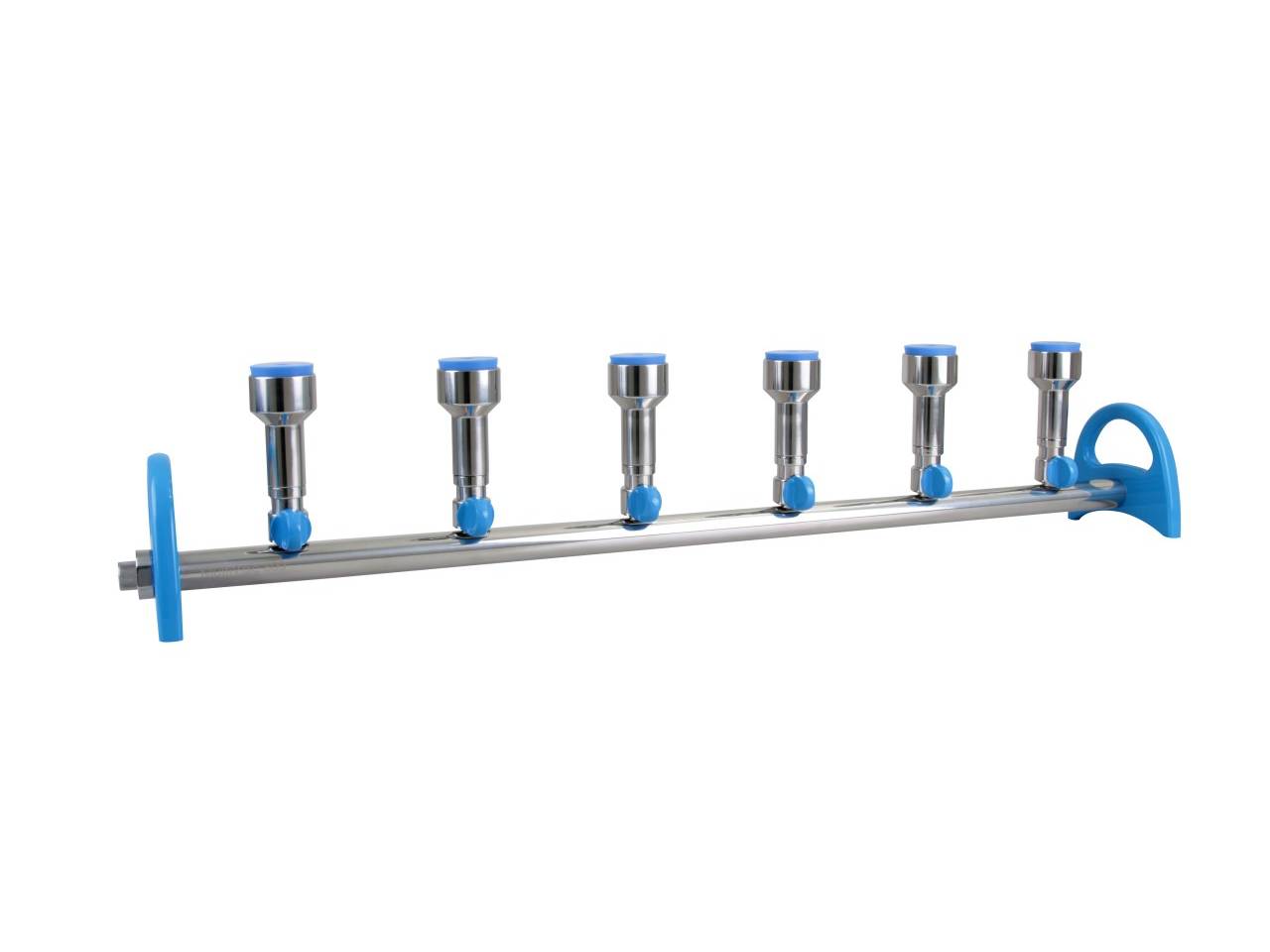 Witeg Manifold MultiVac 300-MS/600-MS 3/6 Places Stainless Steel With Stopper Connections
