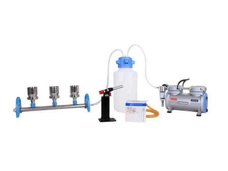 Witeg Manifold Sets with Vacuum Pumps and Waste Bottles