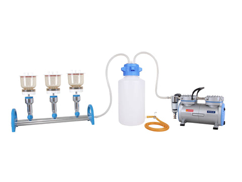Witeg Manifold Sets with Vacuum Pumps and Waste Bottles