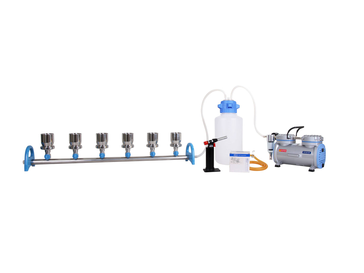 Witeg Manifold Sets with Vacuum Pumps and Waste Bottles