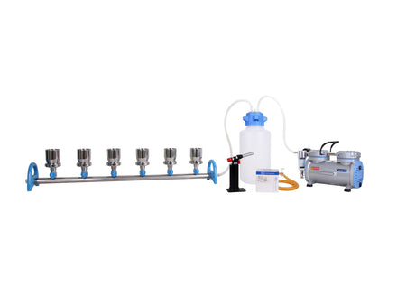 Witeg Manifold Sets with Vacuum Pumps and Waste Bottles