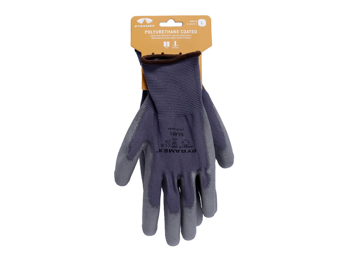 PYRAMEX Dipped GL401 - Polyurethane Gloves, PK of 12 - MSE Supplies LLC
