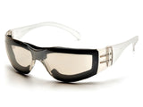 PYRAMEX Frameless Intruder® Foam Padded Safety Glasses, PK of 12 - MSE Supplies LLC