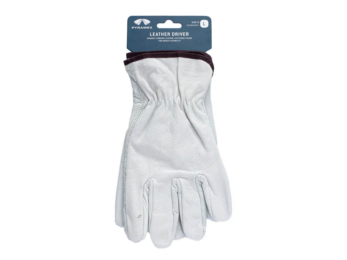 PYRAMEX Leather Driver GL2001KHT - Value Cowhide Driver Gloves, PK of 12 - MSE Supplies LLC