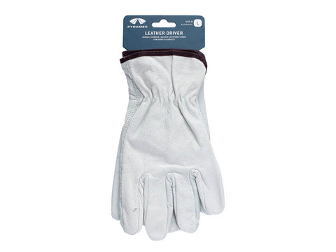 PYRAMEX Leather Driver GL2001KHT - Value Cowhide Driver Gloves, PK of 12 - MSE Supplies LLC