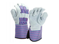 PYRAMEX Leather Palm GL1002W - Cowhide Gauntlet Cuff Gloves, PK of 12 - MSE Supplies LLC