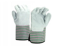 PYRAMEX Leather Palm GL1005W - Cowhide Gauntlet Cuff Gloves, PK of 12 - MSE Supplies LLC